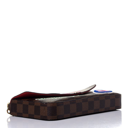 Louis Vuitton Damier Ebene LV Stories Pochette Felicie Chain Wallet 3 of 11