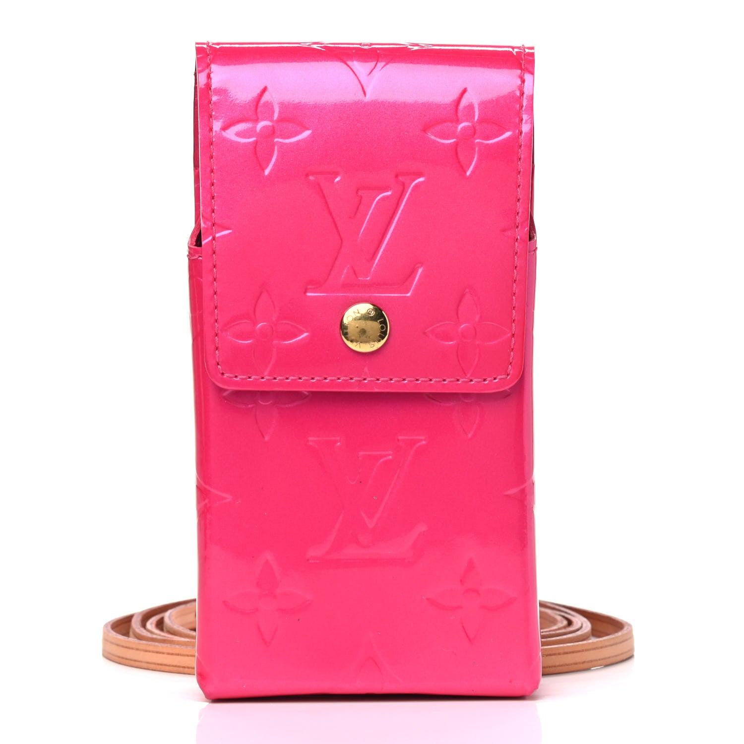 Louis Vuitton Vernis Greene Phone Case Fuchsia 1 of 8