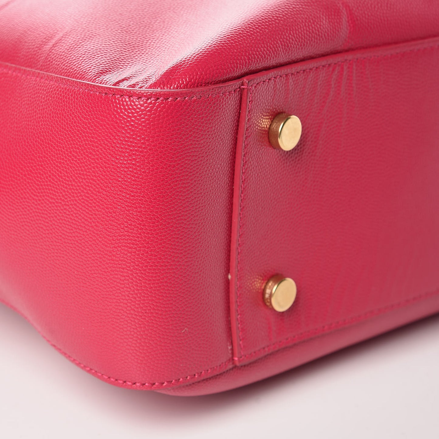 Grained Calfskin Medium Museum Bag Bubblegum