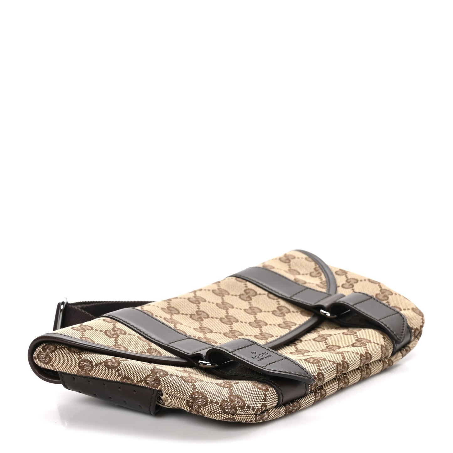Monogram Waist Belt Bag Dark Brown
