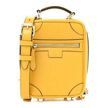Fendi Vitello Astro Rubber Effect Mini Trolley Bag Sunflower 1 of 9