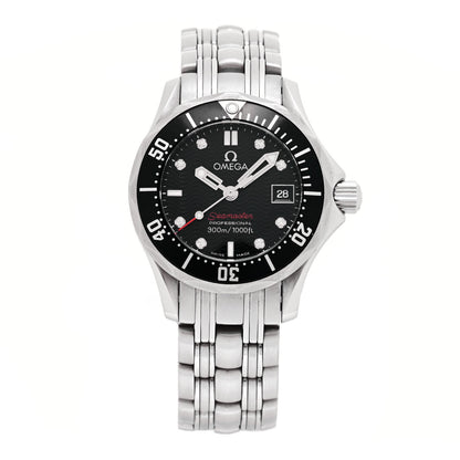 Omega Stainless Steel Diamond 28mm Seamaster Diver 300M Quartz Watch Black 212.30.28.61.51.001 1 of 4
