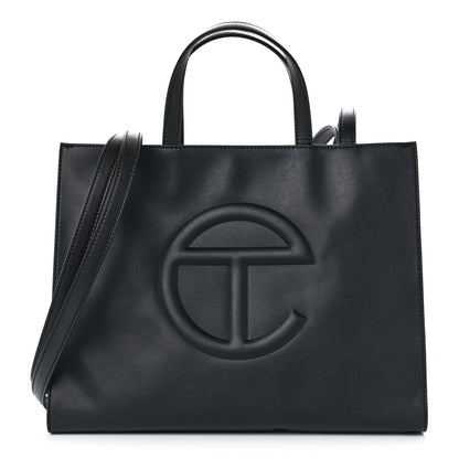 Telfar Vegan Leather Medium Shopping Bag Black 1 of 11
