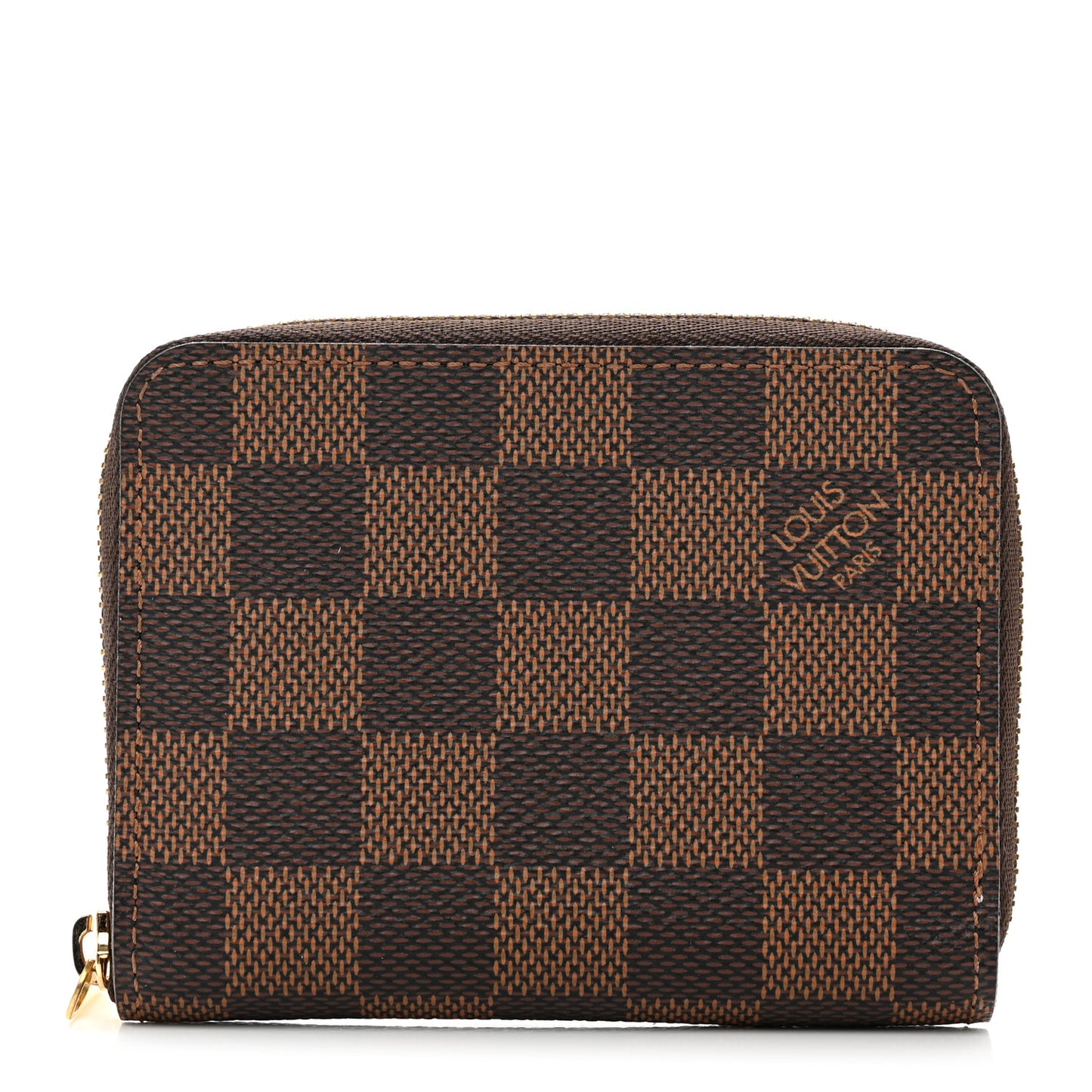 Damier Ebene Zippy Coin Purse Rose Ballerine