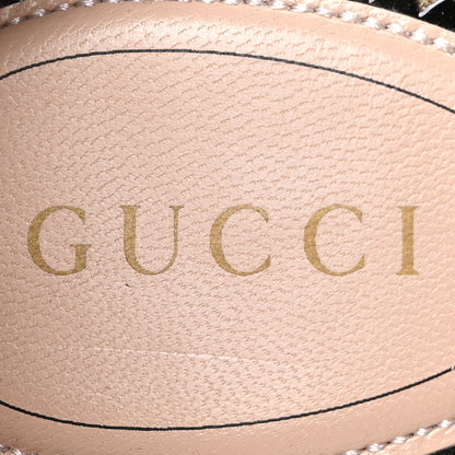 Gucci New Denim GG Monogram Pilar Ankle Wrap Espadrille Wedge Sandals 36.5 Light Blue 8 of 8