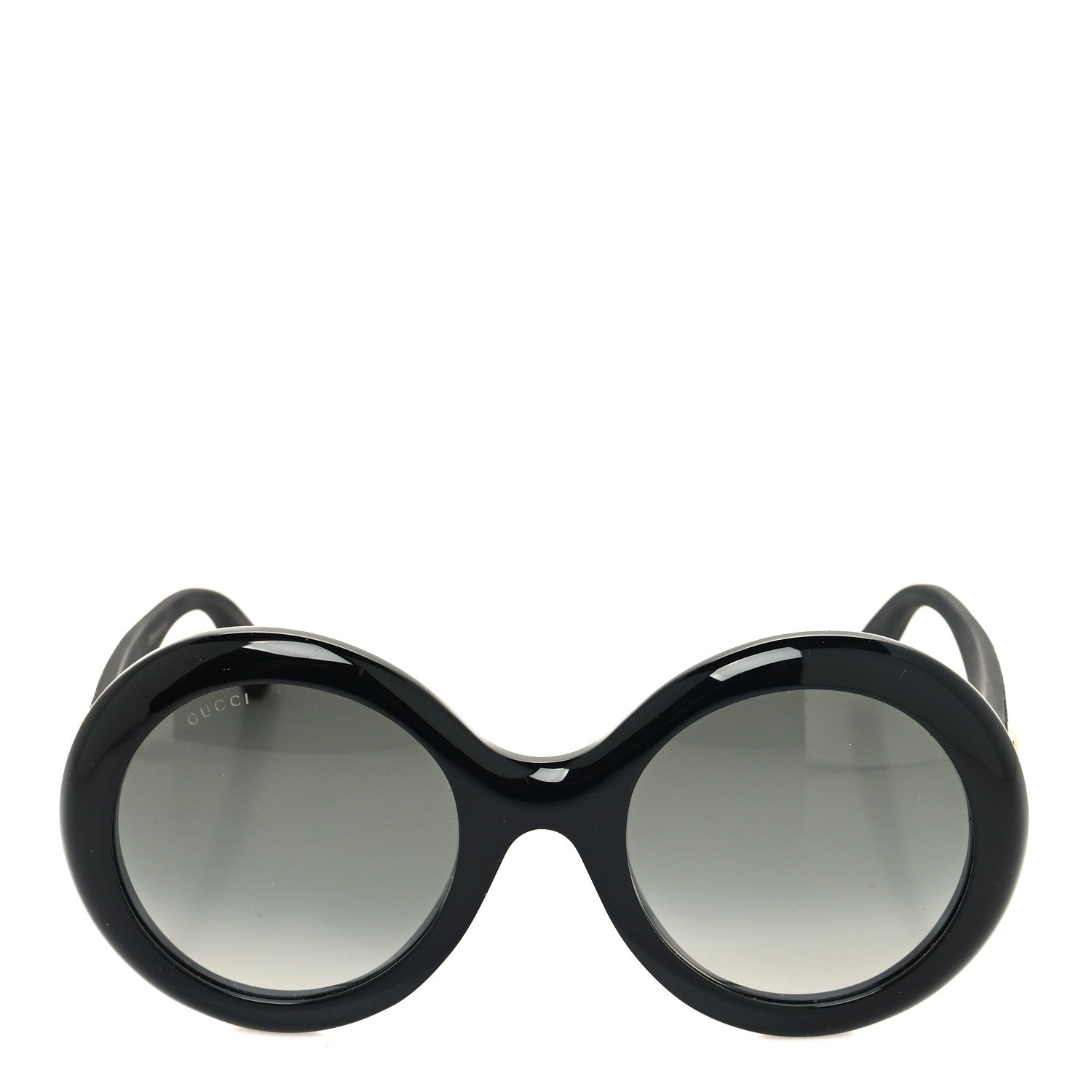 Gucci Acetate Round GG0101S Glitter Sunglasses Black 2 of 7