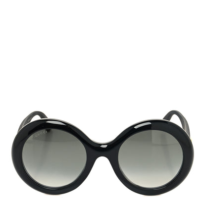 Gucci Acetate Round GG0101S Glitter Sunglasses Black 2 of 7