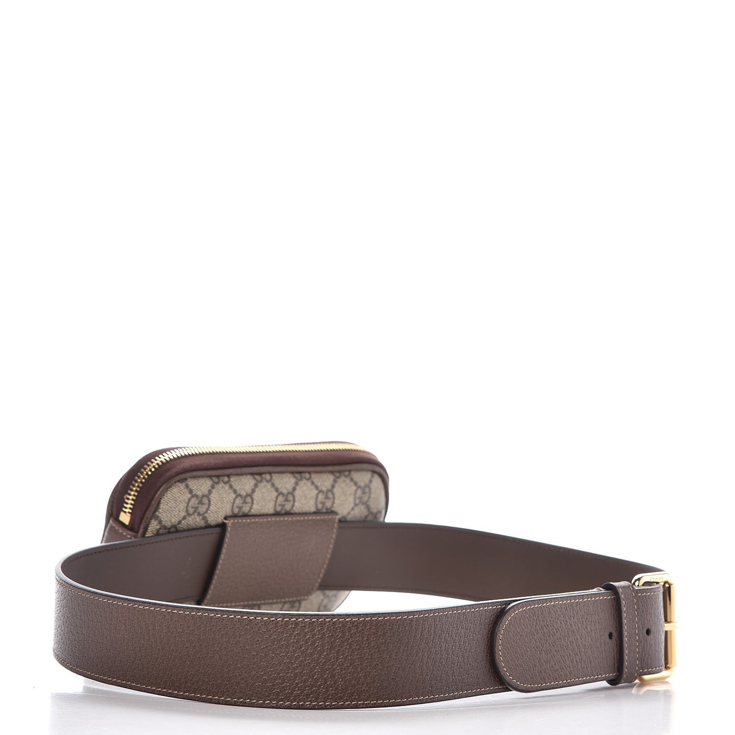 GG Supreme Monogram Ophidia Belted iPhone Case 95 38 Dark Brown