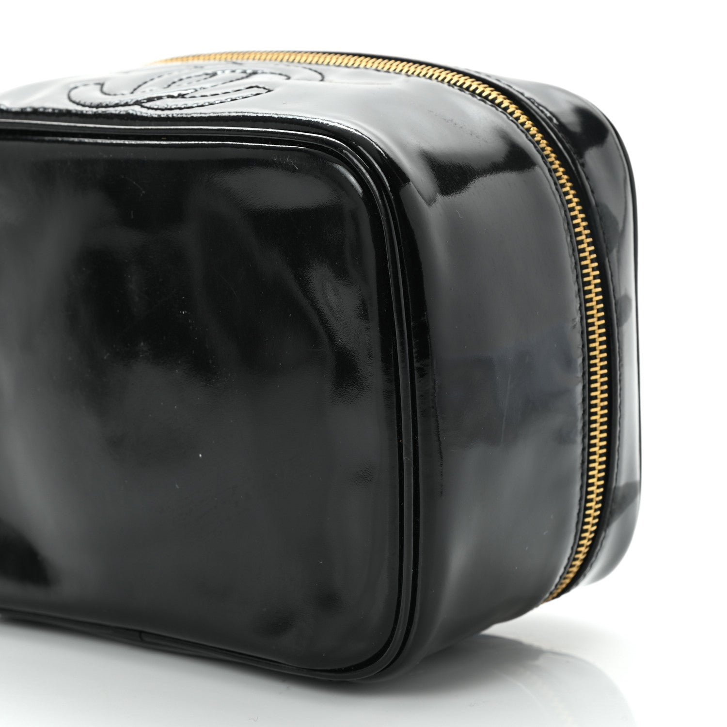 Chanel Patent Vanity Cosmetic Case Black 11 of 15