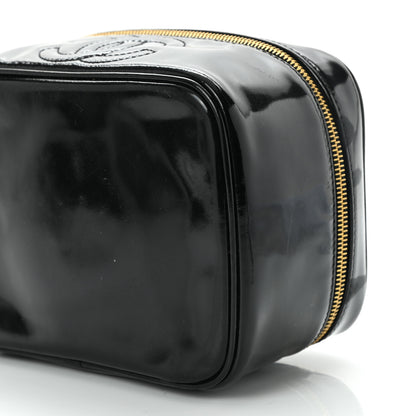 Chanel Patent Vanity Cosmetic Case Black 11 of 15