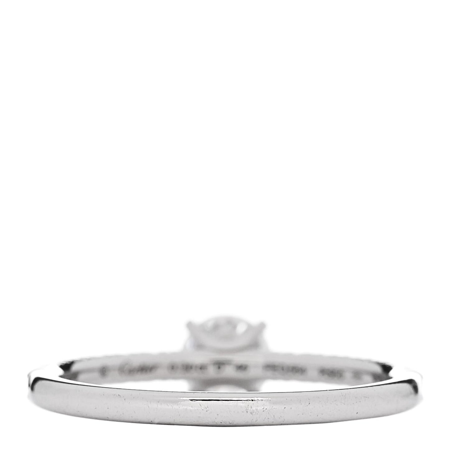 Platinum Diamond .30ct Etincelle De Cartier Solitaire Engagement Ring 46 3.75