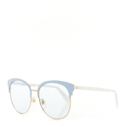Gucci Round Metal GGG0246 Sunglasses Light Blue 1 of 8