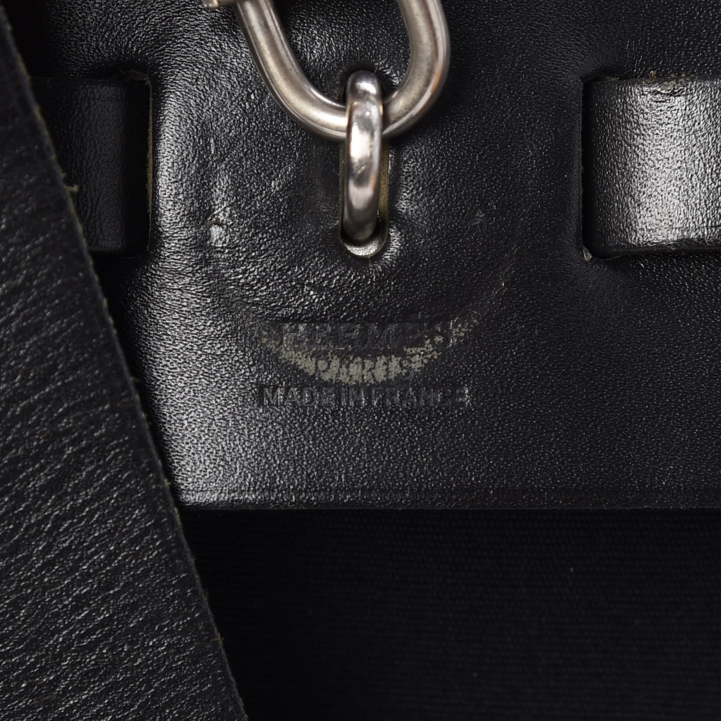 Toile Vache Calfskin Herbag 40 GM Black