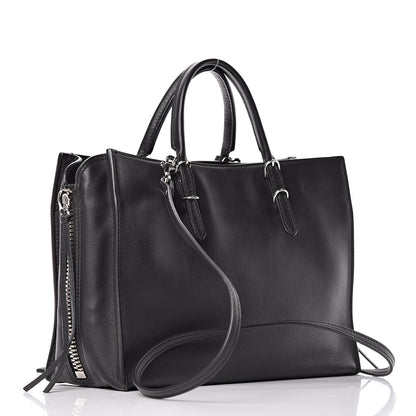 Balenciaga Veau Papier A6 Zip Around Tote Black 3 of 8