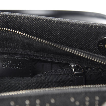 Christian Dior Denim Cannage Studded East West Lady Dior Black 9 of 10