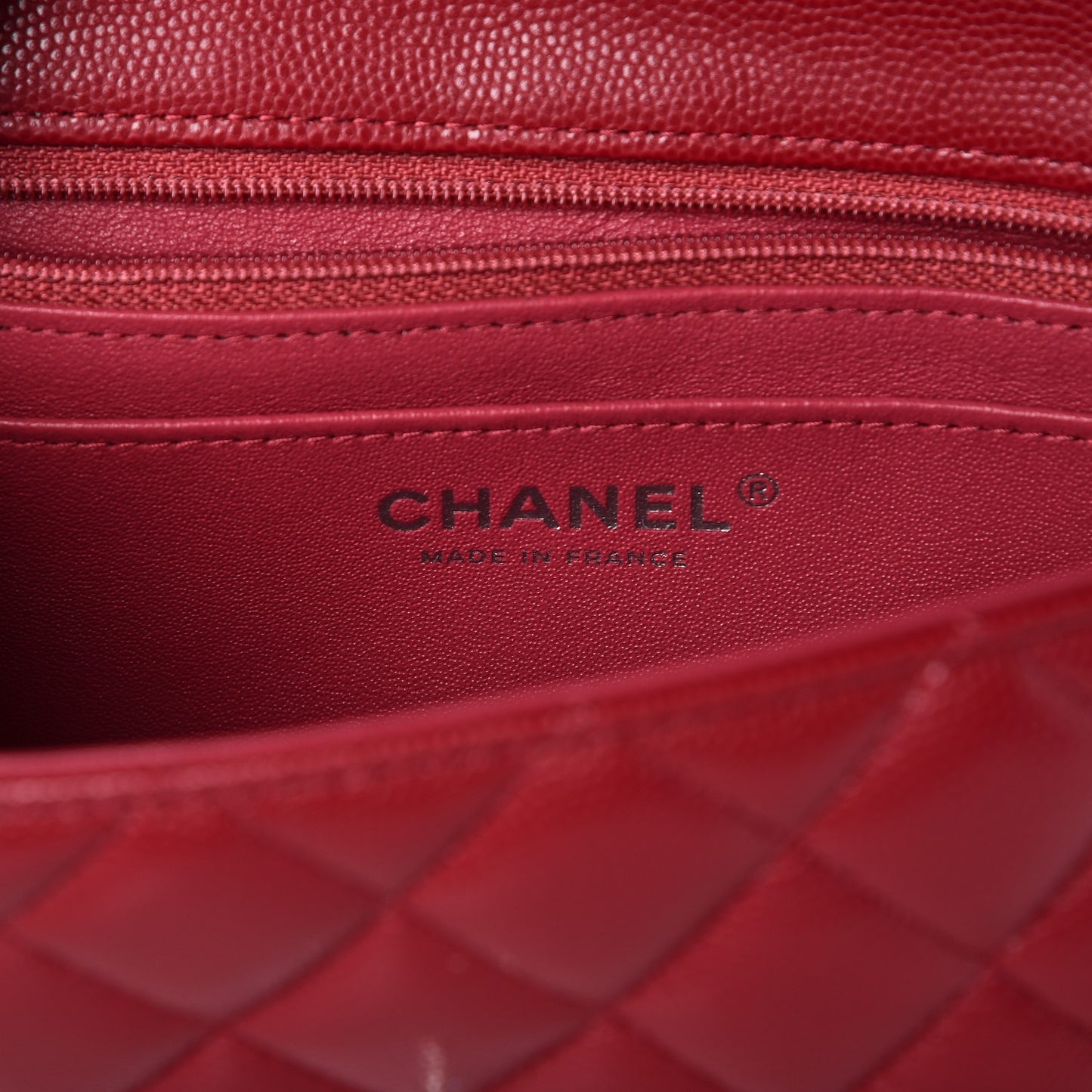 Caviar Quilted Mini Rectangular Flap Pink