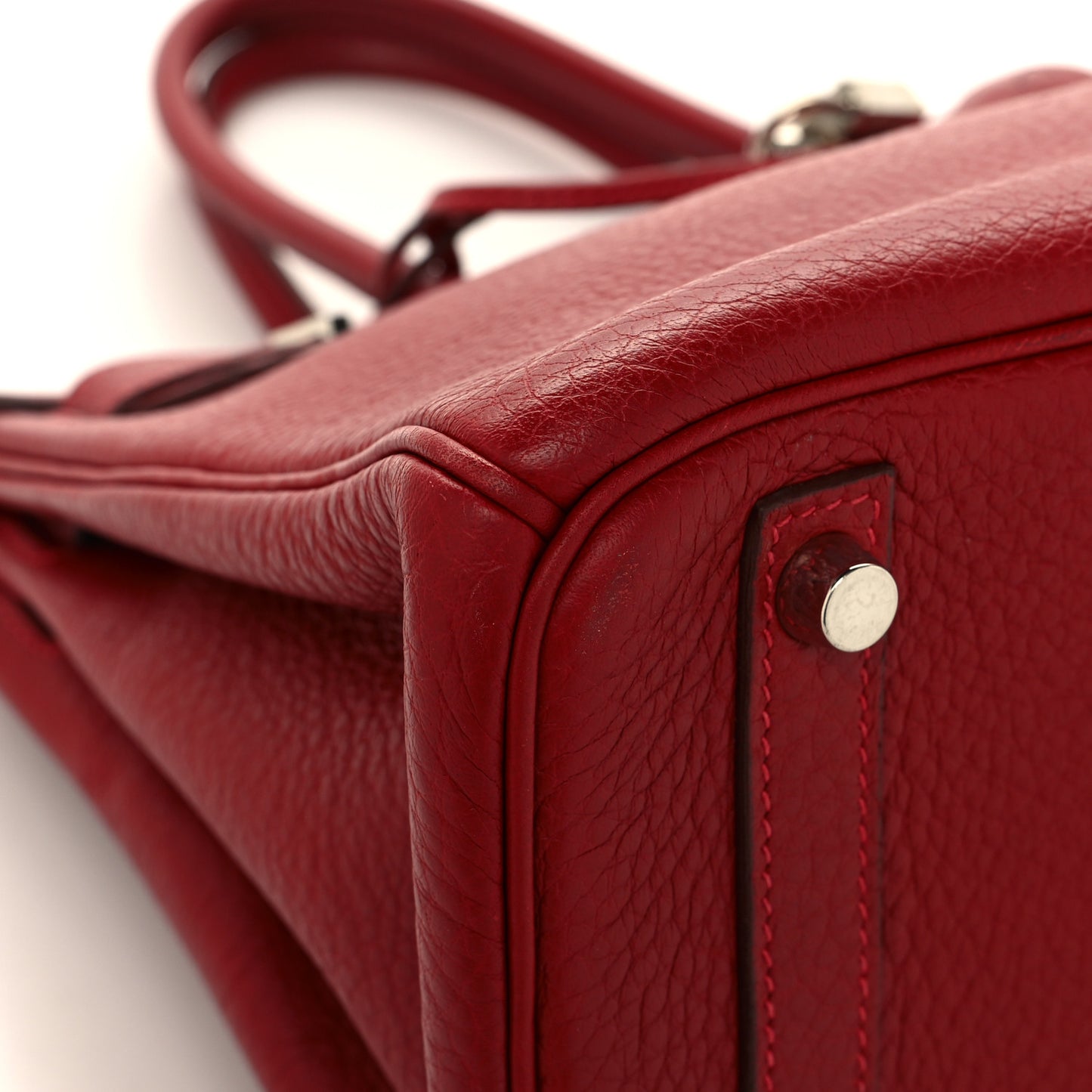 Taurillon Clemence Birkin 30 Rouge Garance