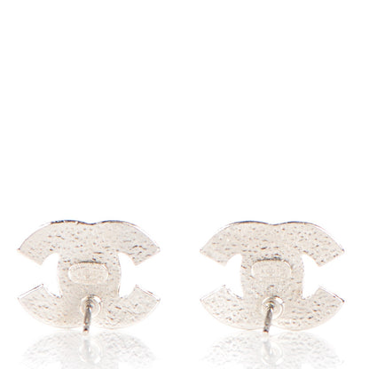 Chanel Crystal CC Earrings Silver 3 of 5