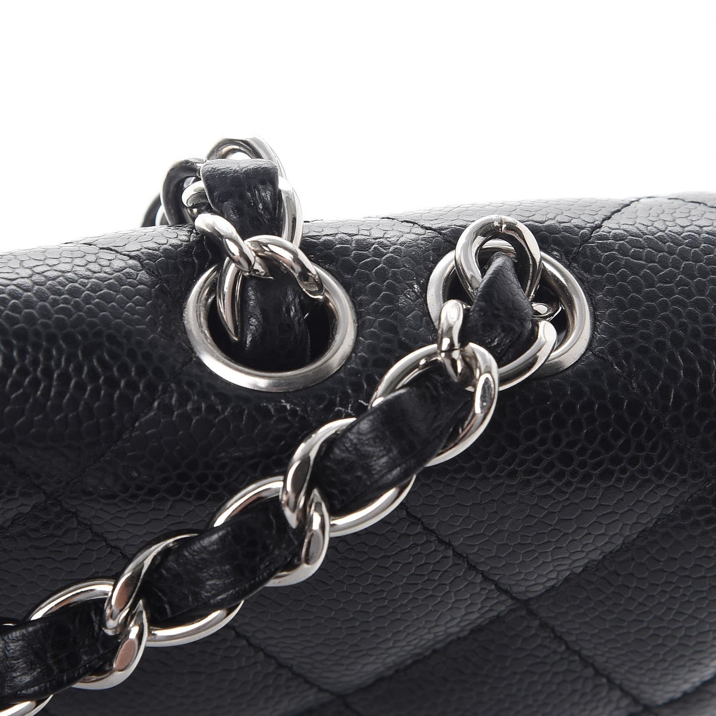 Caviar Quilted Jumbo Single Flap Black