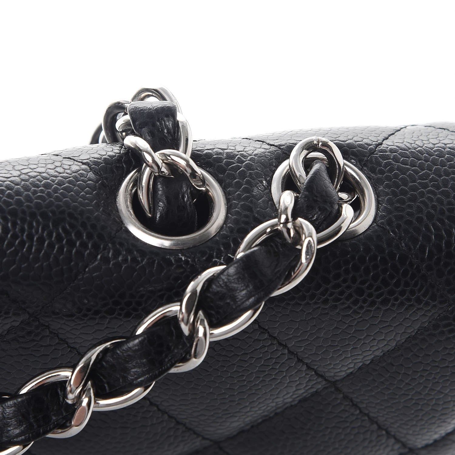 Chanel Caviar Quilted Jumbo Single Flap Black 8 of 8