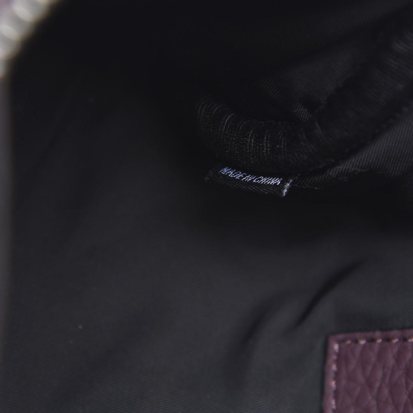 Pebbled Calfskin Mini Rockie Matte Oxblood