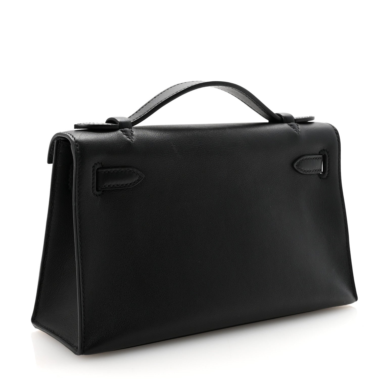 Hermes Swift Kelly Pochette Clutch Black 3 of 7
