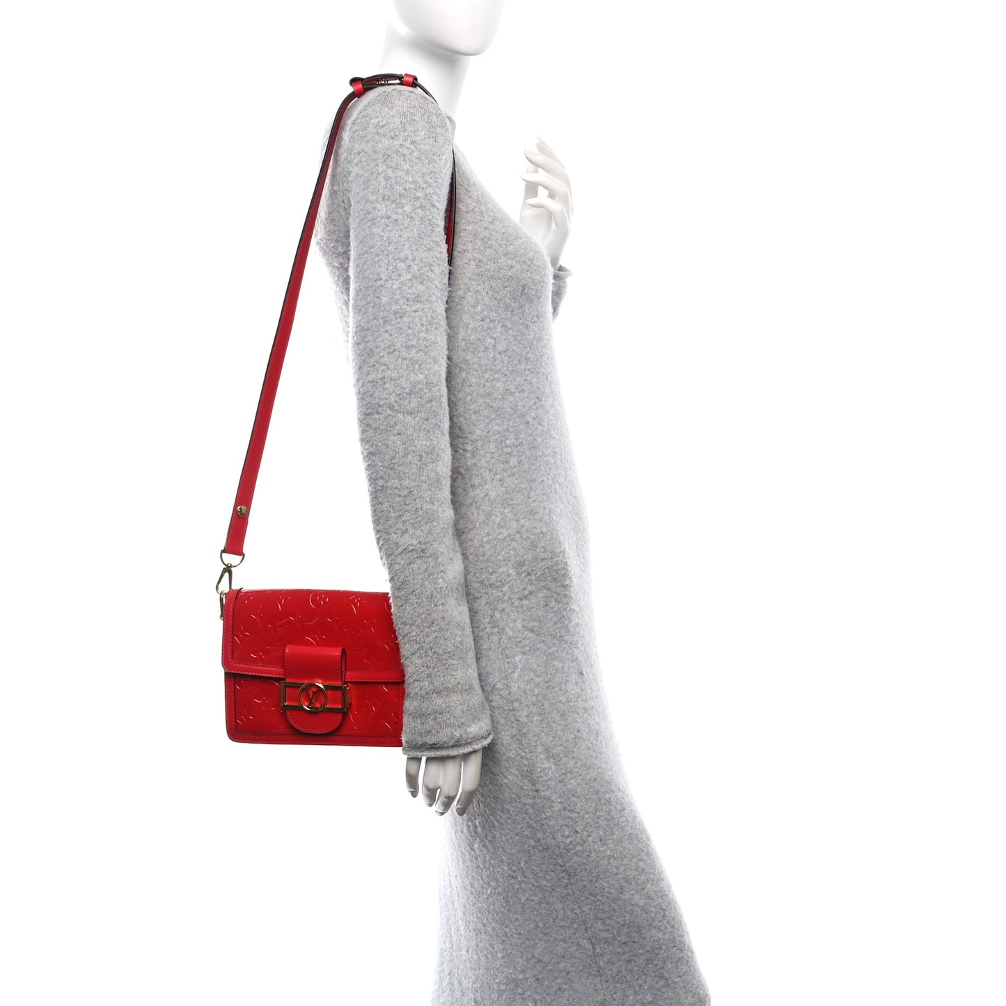 Vernis Monogram Dauphine Mini Red