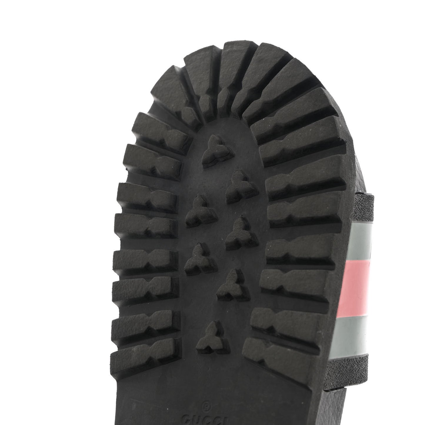 Rubber Web Mens Lug Sole Slide Sandals 11 Black Green Red