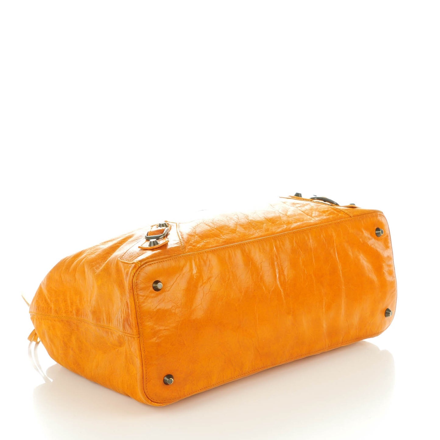 Chevre Classic Hardware Step Bag Marigold