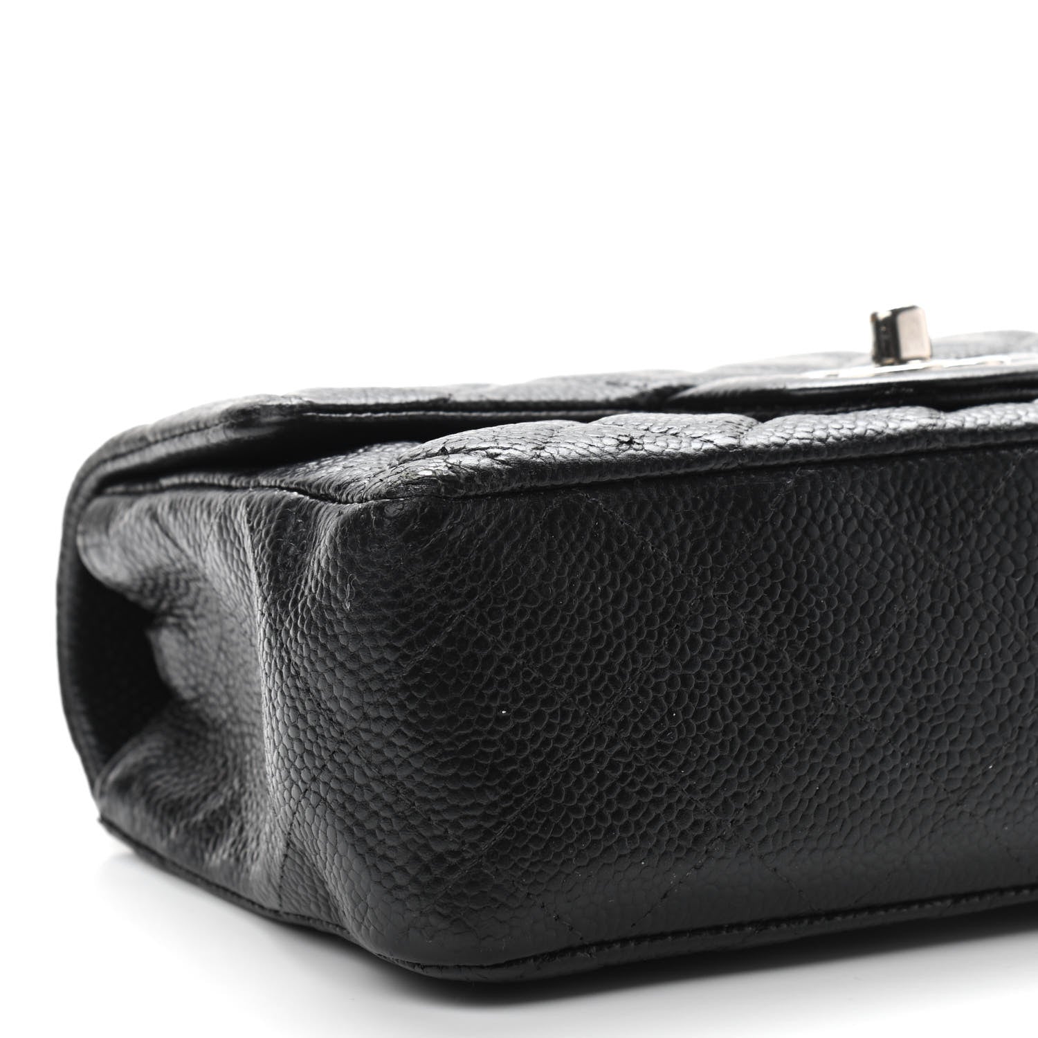 Chanel Caviar Quilted Mini Rectangular Flap Black 9 of 10