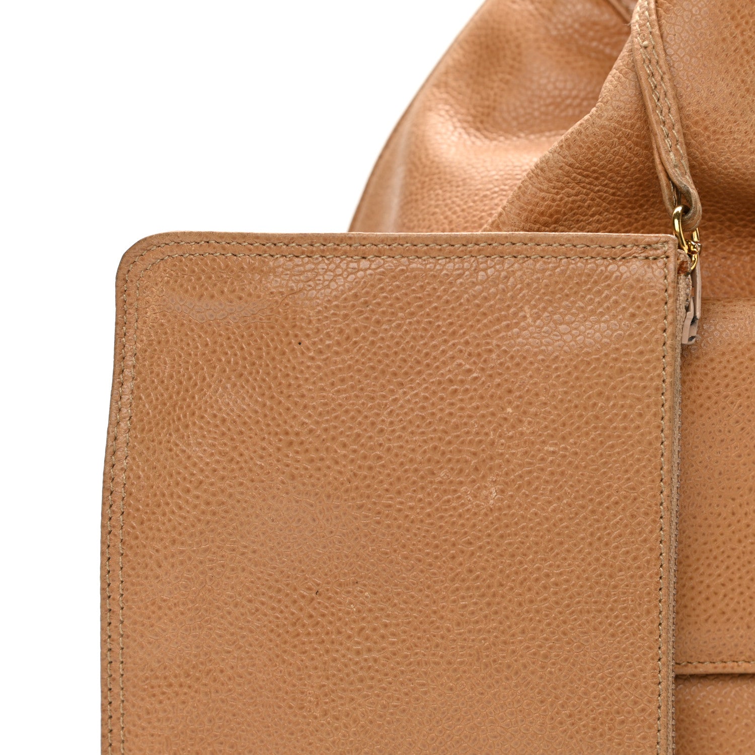 Chanel Caviar Drawstring Backpack Beige 15 of 17