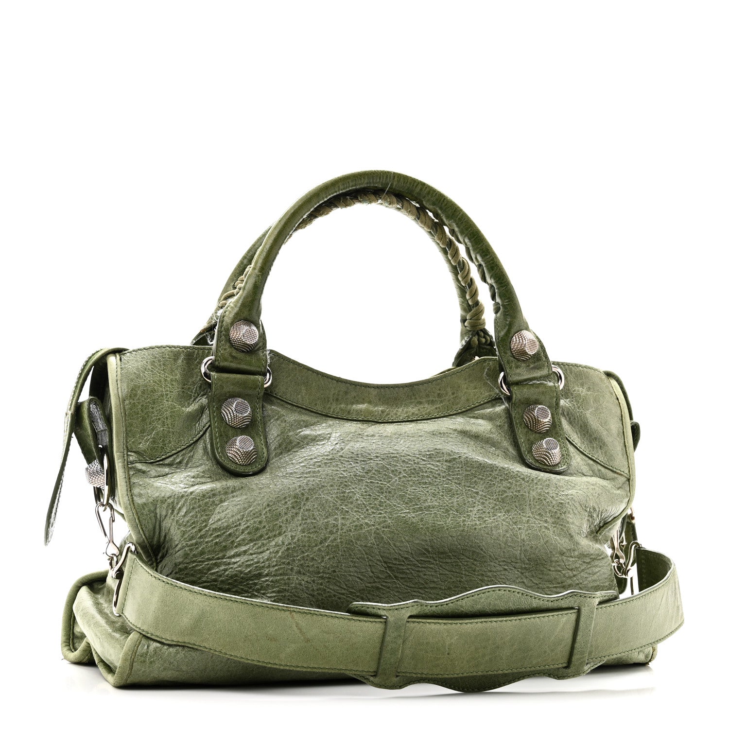 Balenciaga Agneau Giant 21 Silver Hardware City Vert Thyme 4 of 14