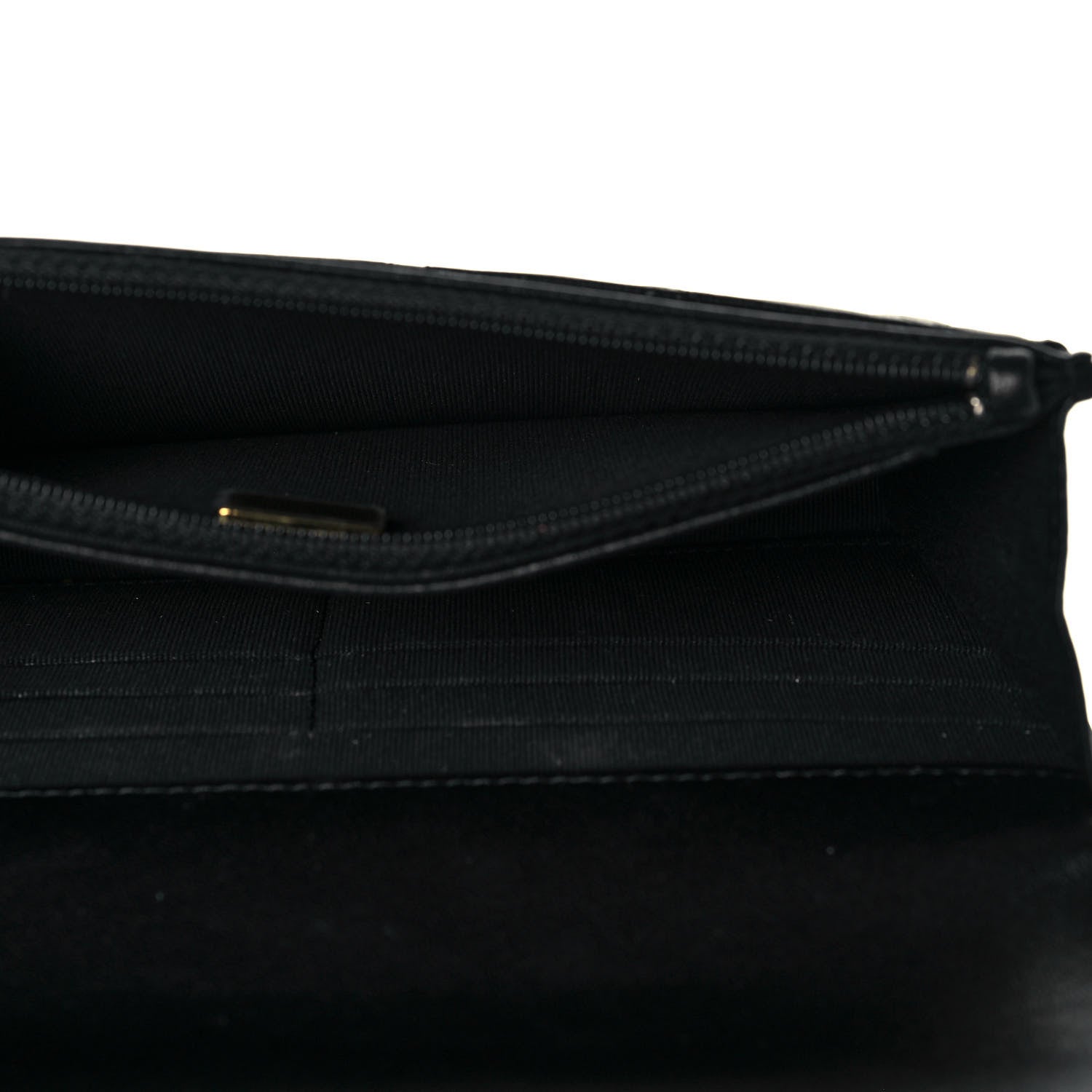 Chanel Lambskin Quilted Pearl Wallet On Chain WOC Black 5 of 15