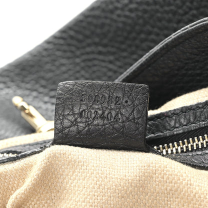 Gucci Pebbled Calfskin Medium Soho Chain Shoulder Bag Black 7 of 10