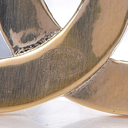 Chanel Baguette Crystal Quilted CC Brooch Gold 4 of 4