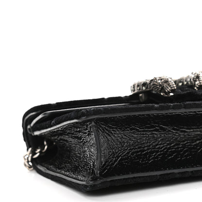 Gucci Velvet GG Monogram Super Mini Dionysus Shoulder Bag Black 7 of 8