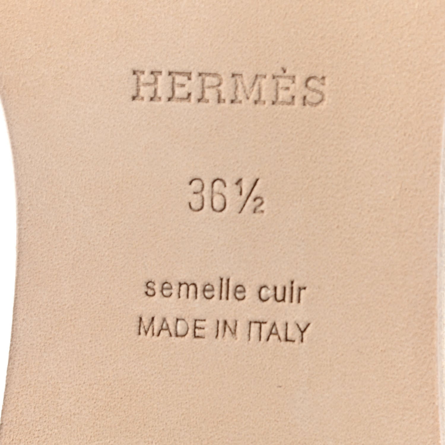 Hermes Calfskin Santorini Sandals 36.5 White 6 of 6
