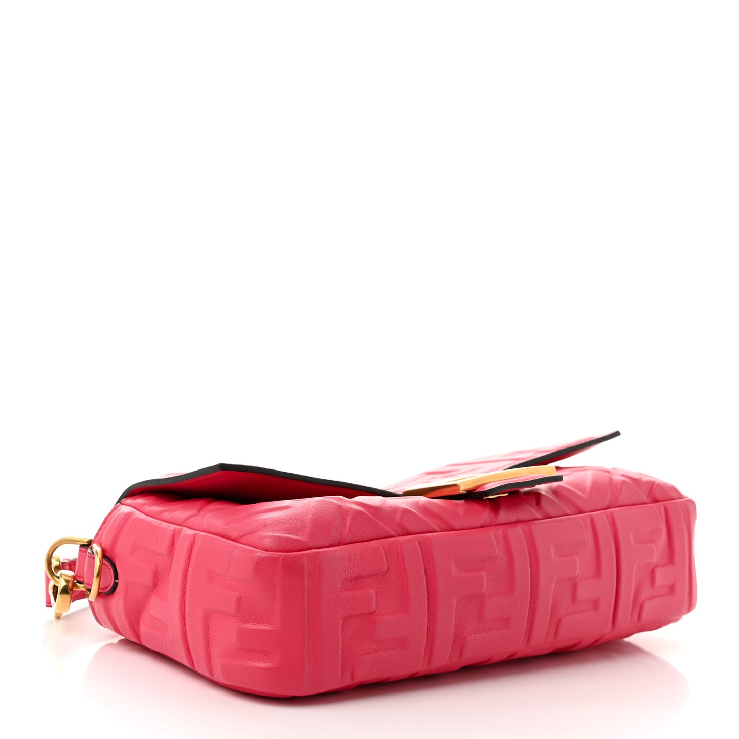 Nappa FF 1974 Embossed Baguette Lampone