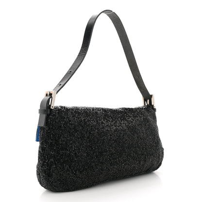 Fendi Beaded Baguette Black 2 of 10