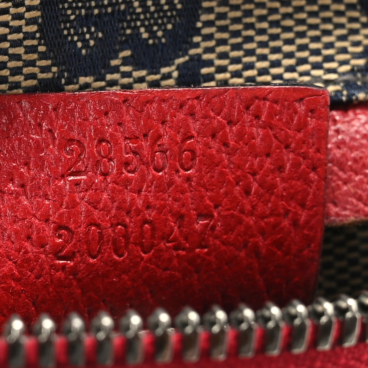 GG Monogram Web Double Pocket Belt Bag Navy Red