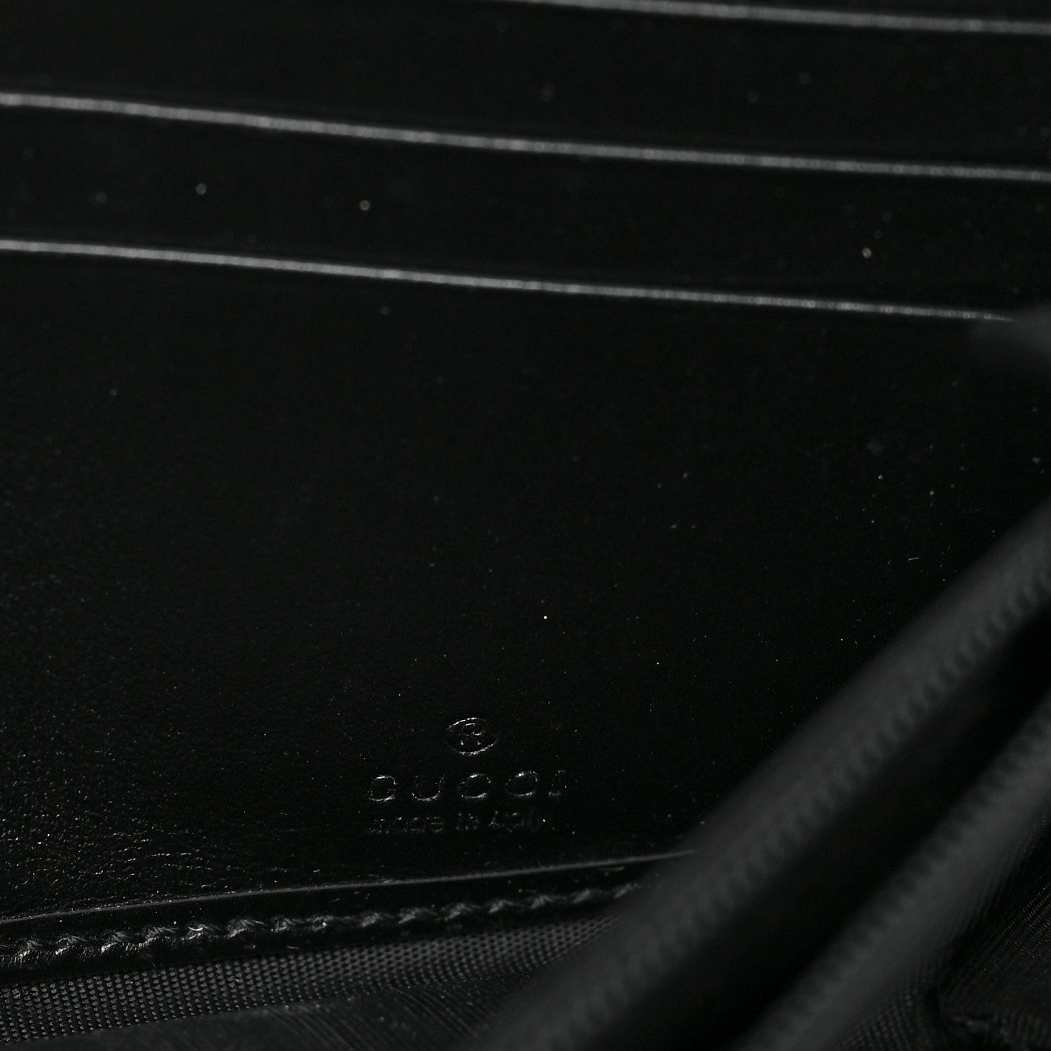 Gucci Calfskin Matelasse GG Marmont Continental Wallet Black 6 of 7
