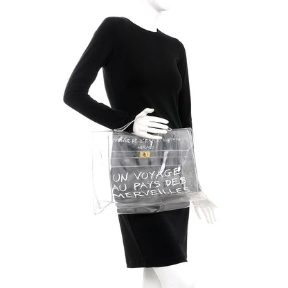 Hermes Vinyl Souvenir De L'Exposition Kelly Transparent 2 of 11