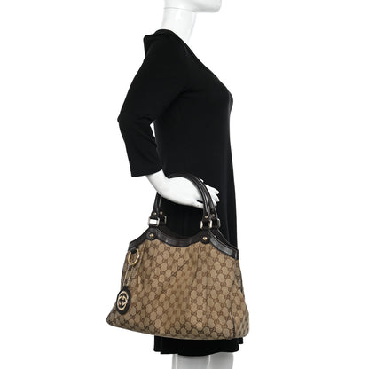 Gucci Monogram Medium Sukey Tote Dark Brown 2 of 15