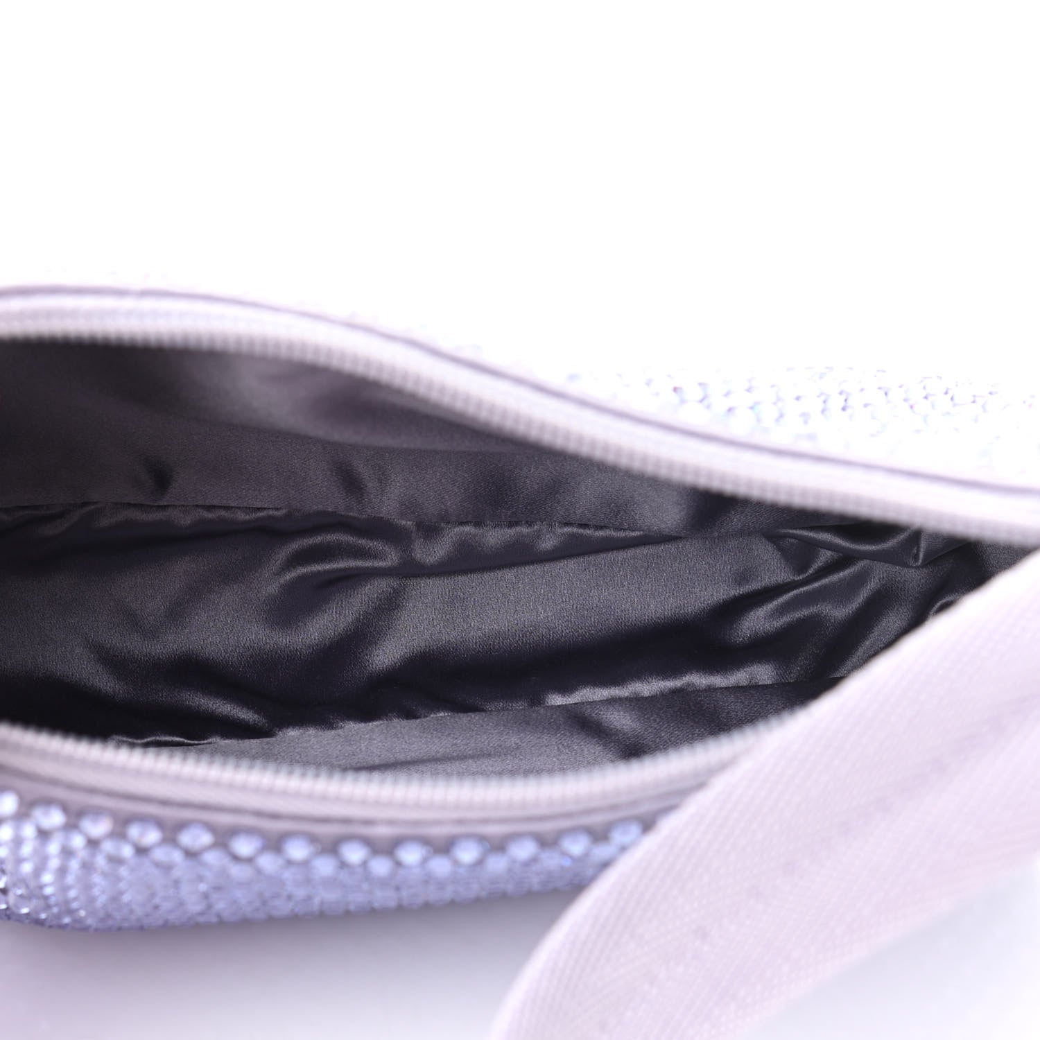 Prada Satin Crystal Mini Re-Edition 2000 Bag Glicine 5 of 9