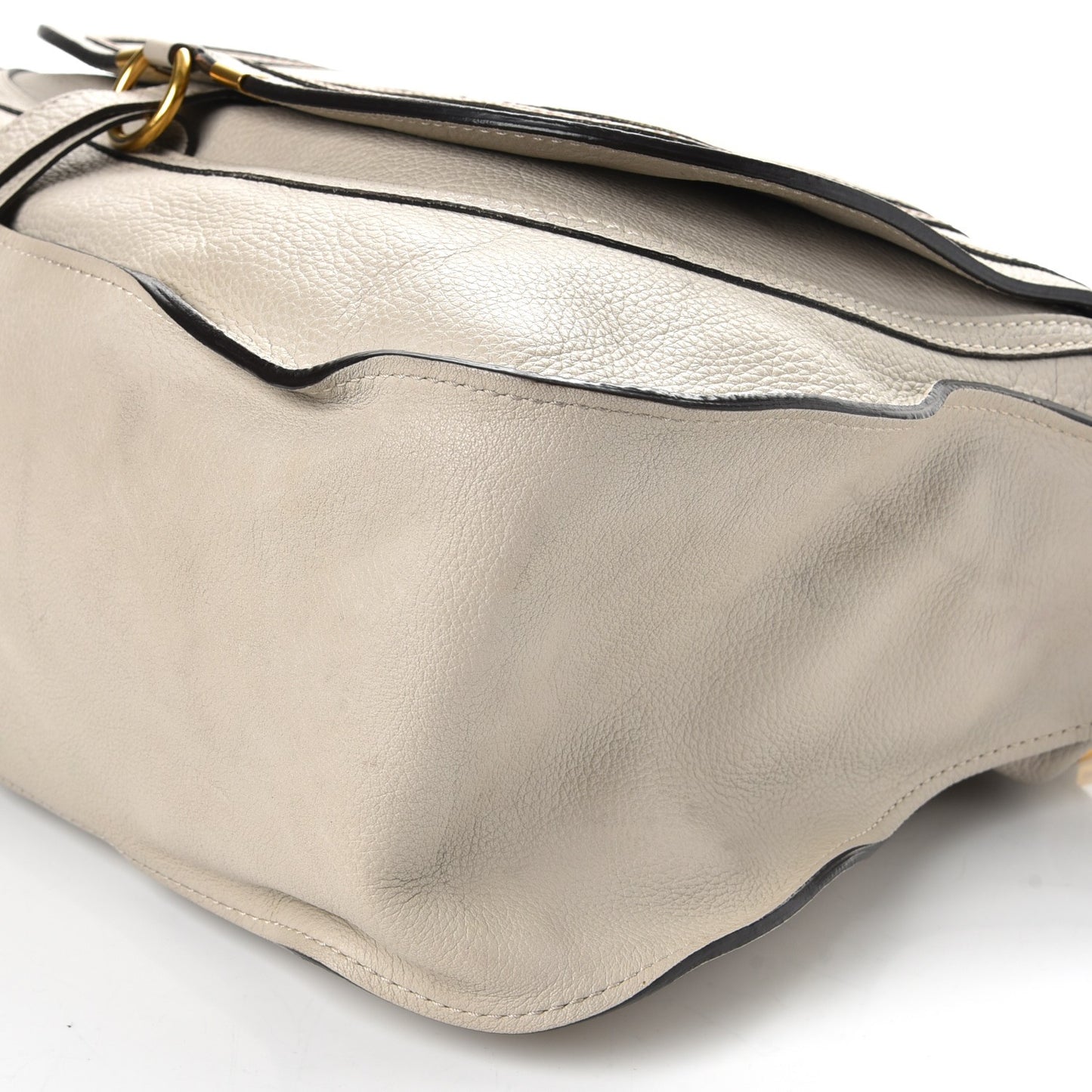 Calfskin Large Marcie Satchel Dove