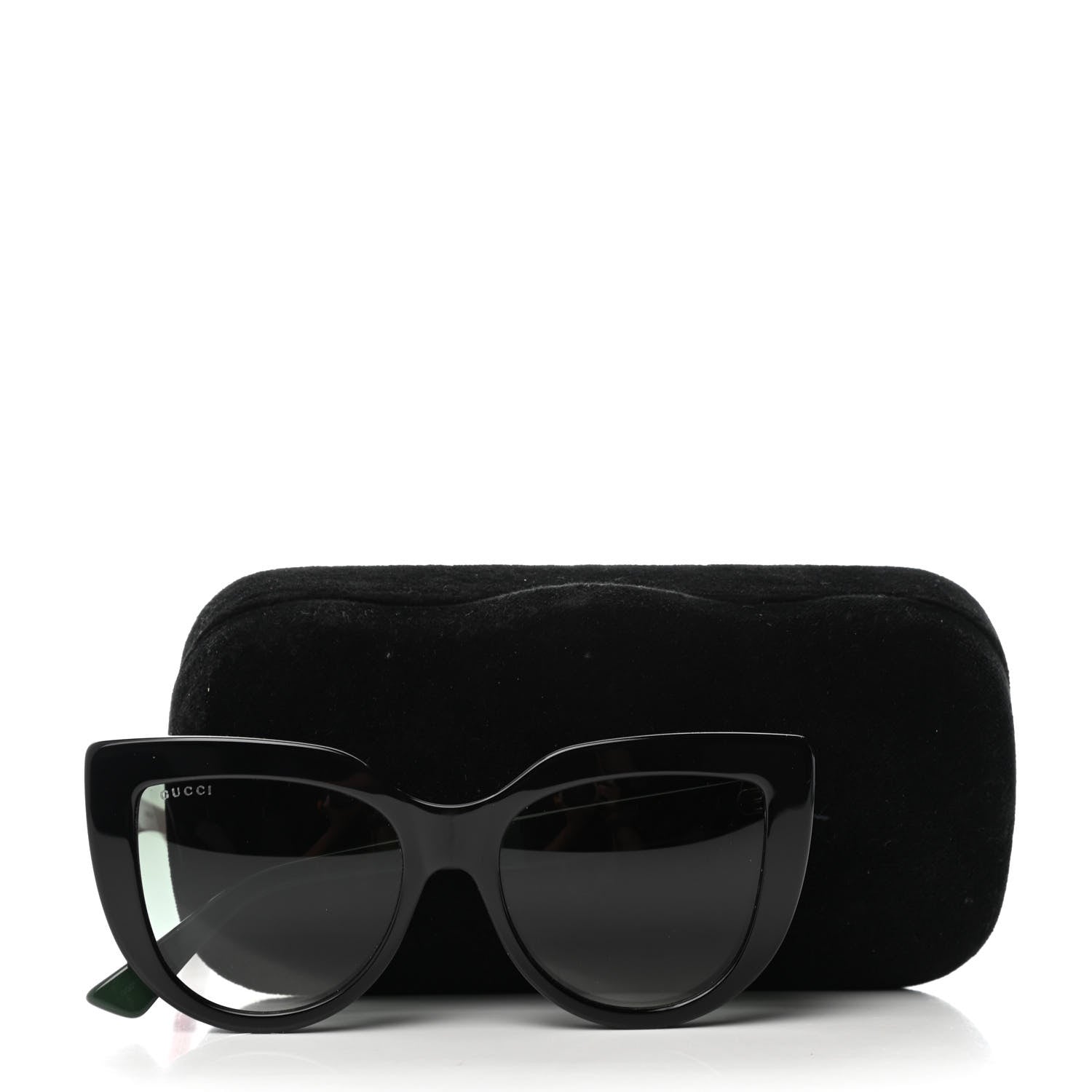 Gucci Acetate Cat Eye Sunglasses GG0164S Black 6 of 6