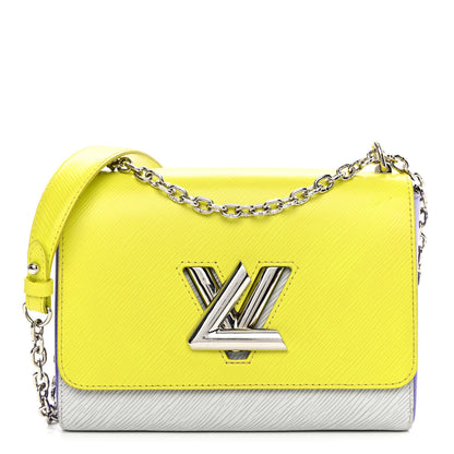 Louis Vuitton Epi Twist Shoulder Bag MM Purple Yellow Grey 1 of 14