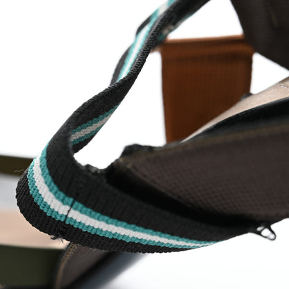 Fendi Technical Mesh Colibri 85mm Slingback Pumps 38 Black Verde Military 12 of 13