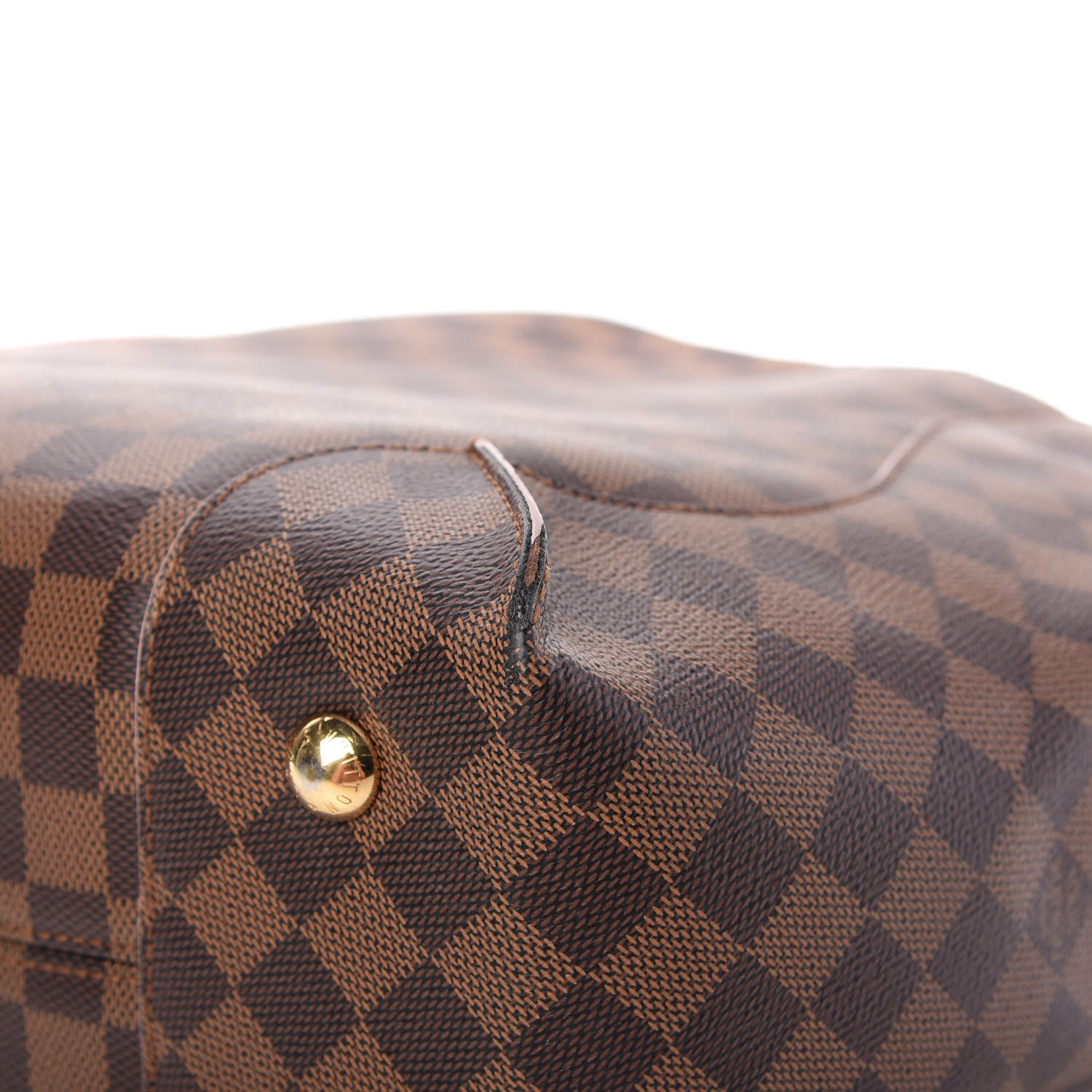 Louis Vuitton Damier Ebene Caissa Hobo Rose Ballerine 14 of 18