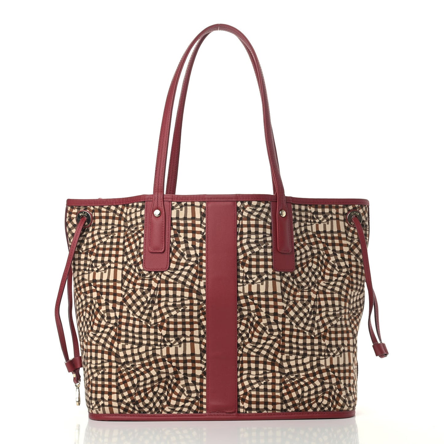 Visetos Medium Liz Reversible Shopper Tote Beige Red